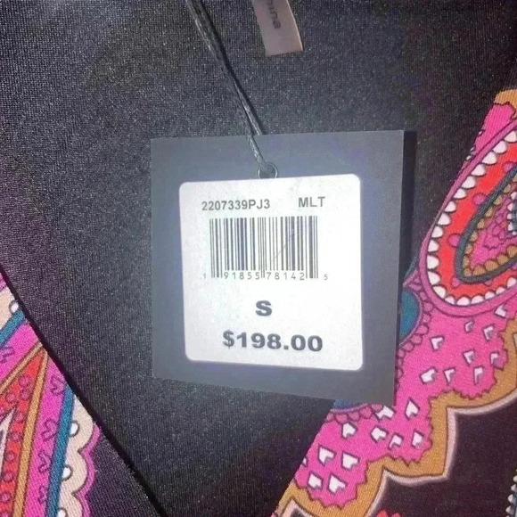 Trina Turk Birch Colorful Paisley Stretch Jersey Blouson Mini Dress NEW - Picture 8 of 11